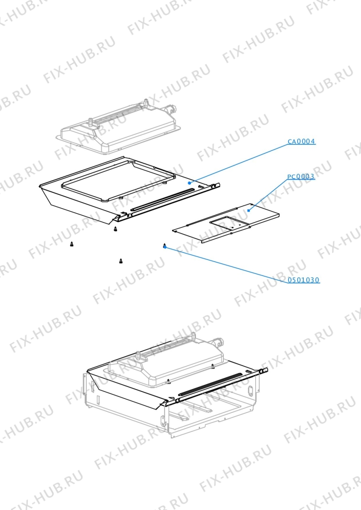 Большое фото - Запчасть для холодильника Electrolux 1053108013 в гипермаркете Fix-Hub