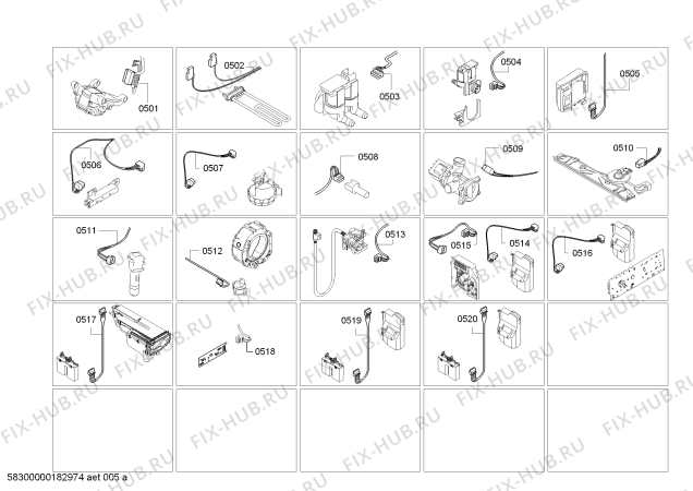 Схема №2 WAY28849IT HomeProfessional  Intelligent Dosing System  Made in Germany с изображением Модуль управления, запрограммированный для стиралки Bosch 11005466