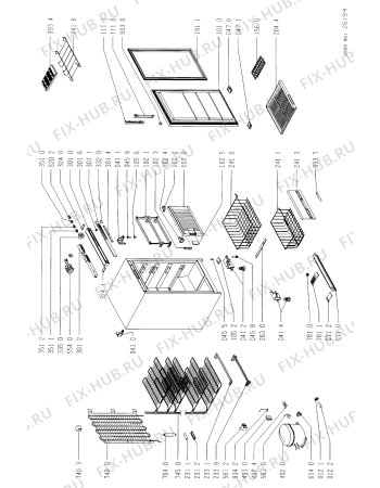 Схема №1 CVT 120/G с изображением Вноска для холодильной камеры Whirlpool 481945919396