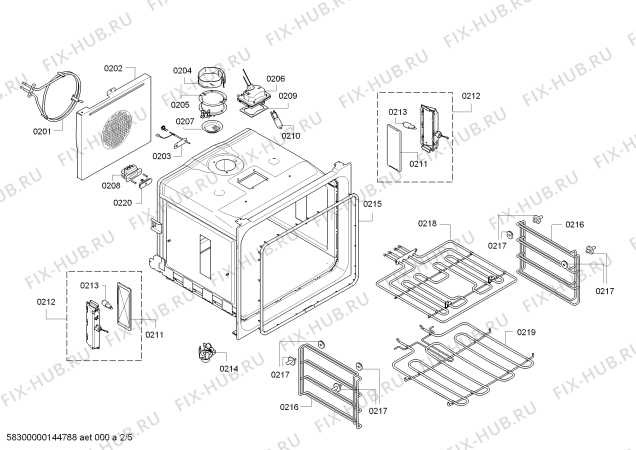 Схема №3 BO270131 с изображением Рамка для плиты (духовки) Bosch 00684085