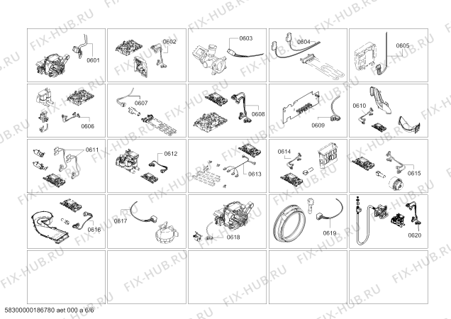 Схема №5 3TW976 lavar & secar 7/4kg с изображением Модуль сушки для стиралки Bosch 00754576