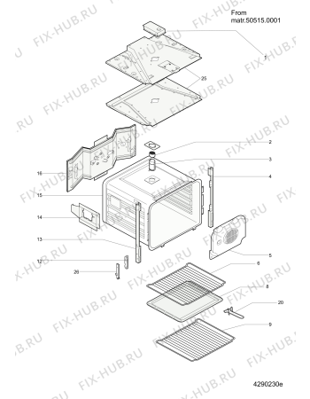 Взрыв-схема плиты (духовки) Hotpoint KSOS89PX (F079692) - Схема узла