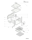 Схема №3 KSOS89PX (F079692) с изображением Дверка для плиты (духовки) Indesit C00292587