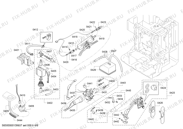 Схема №4 TCA7601 VeroProfessional 600 с изображением Ложка для кофеварки (кофемашины) Bosch 00616531