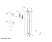 Схема №3 KAN92VCQ0C с изображением Дверь для холодильника Bosch 00718074