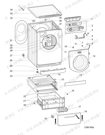 Схема №3 AQ92F29FR (F074867) с изображением Пластинка для стиралки Indesit C00287665