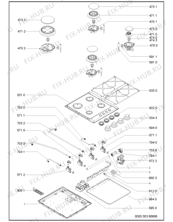 Схема №1 201.105.02 с изображением Трубка подачи газа для духового шкафа Whirlpool 481253049175