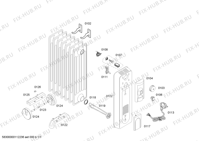 Схема №1 PA4150R SIEMENS с изображением Контактная пленка для обогревателя (вентилятора) Siemens 00498408