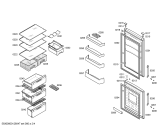 Схема №3 KGN36X20 с изображением Дверь морозильной камеры для холодильной камеры Bosch 00477228