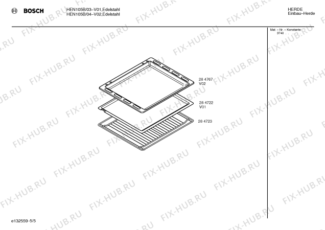Схема №5 HEN106B с изображением Ручка управления духовкой для плиты (духовки) Bosch 00154603