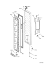 Схема №6 ART 710 с изображением Дверь для холодильной камеры Whirlpool 481244228108