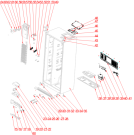 Схема №2 NRS918BCX (451899) с изображением Дверца для холодильной камеры Gorenje 494202