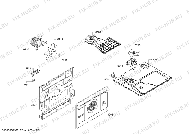 Схема №2 VVH22C3150 с изображением Кабель для электропечи Bosch 00657039