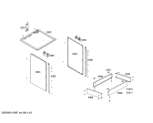 Схема №2 FN102P14SC с изображением Декоративная рамка для плиты (духовки) Bosch 00671721