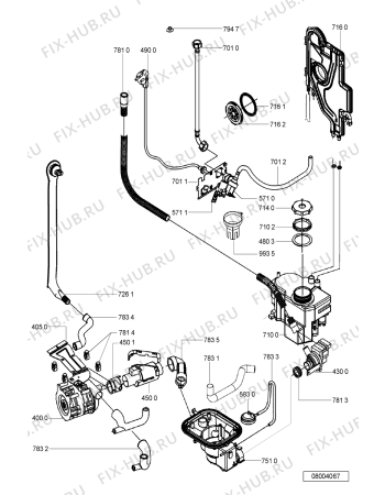 Схема №3 ADG 7500 WH с изображением Панель для посудомоечной машины Whirlpool 481290508777