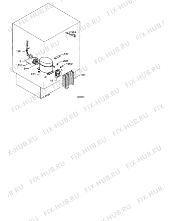 Взрыв-схема холодильника Electrolux ER1525U - Схема узла Functional parts