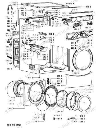 Схема №1 092 LS/CR с изображением Всякое для стиральной машины Whirlpool 480111103364