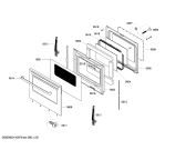 Схема №4 HGS3023UC с изображением Крышка для духового шкафа Bosch 00622485