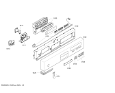Схема №5 S44M47W0EU с изображением Передняя панель для посудомойки Bosch 00441092