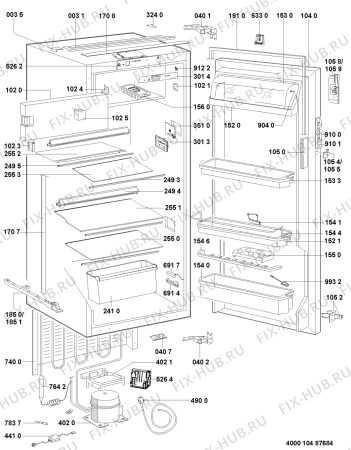 Схема №1 KVIE 2122/A+++ с изображением Дверь для холодильной камеры Whirlpool 481010467914