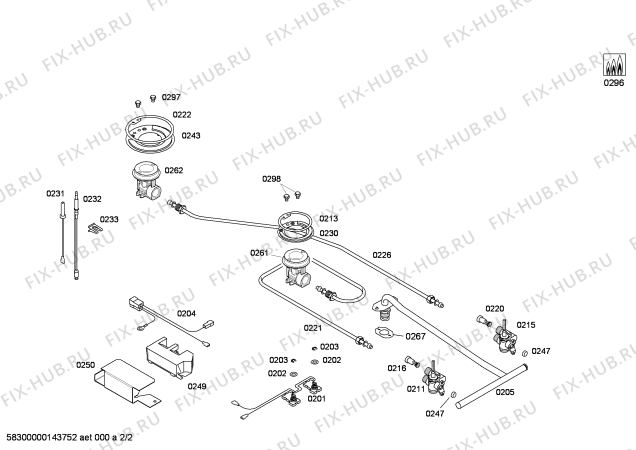 Взрыв-схема плиты (духовки) Bosch PRB326B90W ENC.PRB326B90W 2G C30F BO IH5 PROFI-LINE - Схема узла 02