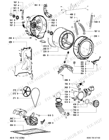 Схема №2 AKP 705 BT/GT с изображением Всякое для стиральной машины Whirlpool 481221478993
