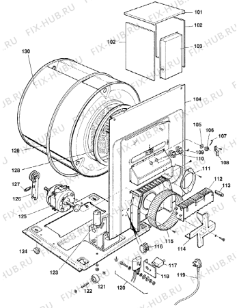 Взрыв-схема стиральной машины Gorenje 475   -Utlufting (900001877, ELTO 475 5KG UNIDIRECTIONAL TUMBLE DRYER) - Схема узла 02