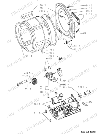 Схема №1 TRA 63560 с изображением Обшивка для сушильной машины Whirlpool 481245215089