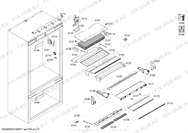 Схема №3 CIB30MIIL5 с изображением Выдвижной ящик для холодильника Bosch 00772231