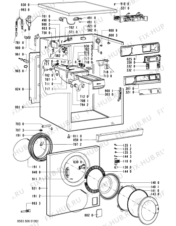 Схема №2 WAL 10785-PL с изображением Декоративная панель для стиралки Whirlpool 481245211201