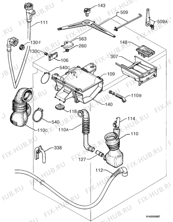 Взрыв-схема стиральной машины Zanker FR2951 - Схема узла Hydraulic System 272
