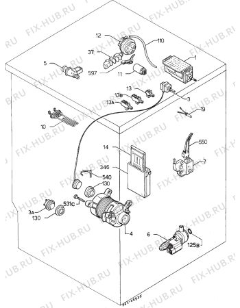 Взрыв-схема стиральной машины Privileg 022856 9 - Схема узла Electrical equipment 268