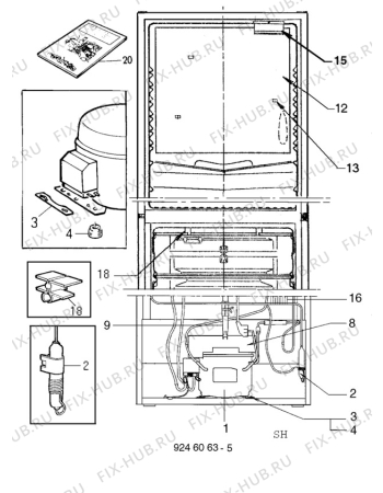 Взрыв-схема холодильника Unknown TR1438G - Схема узла C10 Cold, users manual