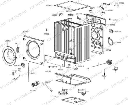 Схема №4 WDI73120    CN (457254, LSTA126C) с изображением Нагревательный элемент для стиральной машины Gorenje 478160