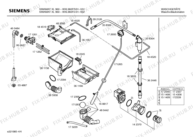 Взрыв-схема стиральной машины Siemens WXL960FE SIWAMAT XL 960 fuzzy plus - Схема узла 04