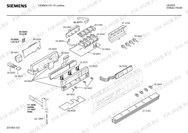 Схема №5 HE88661 с изображением Краткая инструкция для электропечи Siemens 00515799
