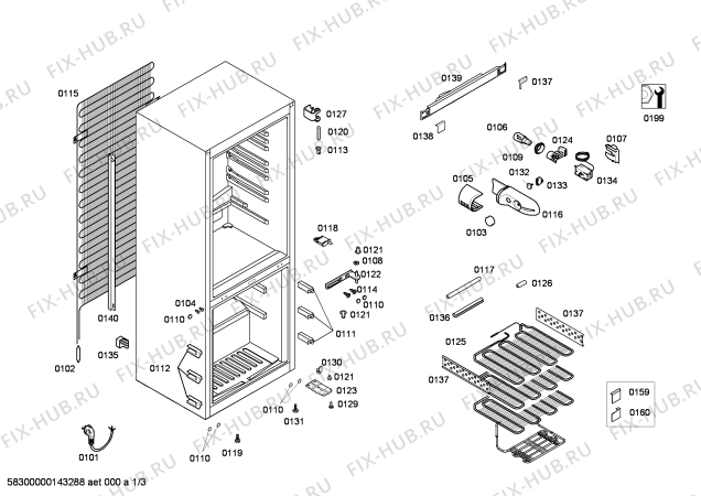 Схема №2 3KEB5611 с изображением Конденсатор для холодильника Bosch 00248660