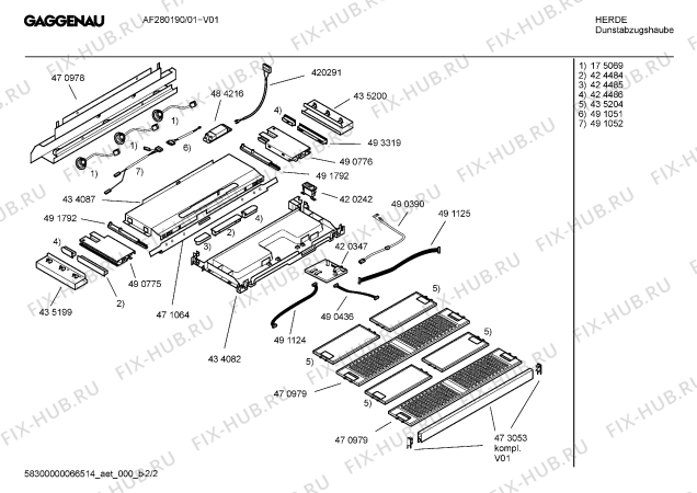 Схема №1 AF280190 с изображением Планка ручки для вентиляции Bosch 00473053