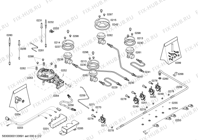 Взрыв-схема плиты (духовки) Bosch PRS926B90E ENC.PRS926B90E 4G+1W C90F IH5 BOSCH - Схема узла 02