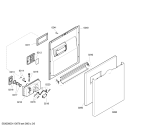 Схема №4 SGS57E12GB Exxcel с изображением Передняя панель для посудомоечной машины Bosch 00446029