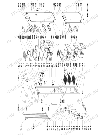 Схема №1 ARC6700IX (F091995) с изображением Наставление для холодильной камеры Indesit C00359372
