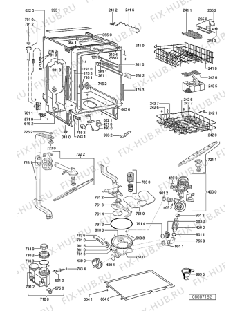 Схема №2 ADG 7680 с изображением Обшивка для посудомойки Whirlpool 480140101264