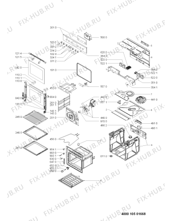 Схема №1 EMVK 7265/WS с изображением Обшивка для духового шкафа Whirlpool 481010453949