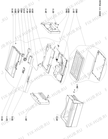 Схема №2 BCB 7030 F AUS с изображением Сенсорная панель для холодильника Whirlpool 481010868919