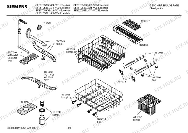 Схема №4 SF25A061EU с изображением Внешняя дверь для электропосудомоечной машины Siemens 00219472