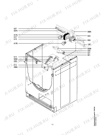 Схема №2 LTHKPROF с изображением Гидрошланг для стиральной машины Aeg 4871699197