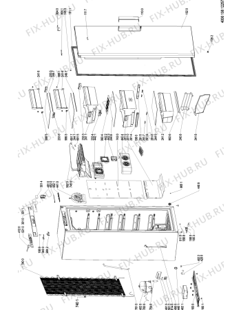 Схема №1 WVA26582NFX (F095453) с изображением Руководство для холодильной камеры Indesit C00384139