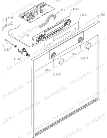 Взрыв-схема плиты (духовки) Atag ZX6592D (504912, BO6PY4F3-42) - Схема узла 02
