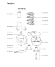 Схема №1 AAT7BA(T) с изображением Корпусная деталь для кухонного измельчителя Moulinex MS-5980552