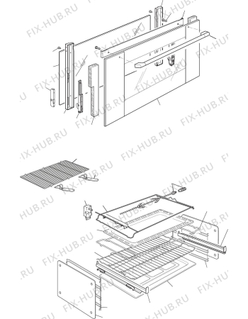 Схема №5 DEF905GEG с изображением Шуруп для плиты (духовки) DELONGHI 6308504
